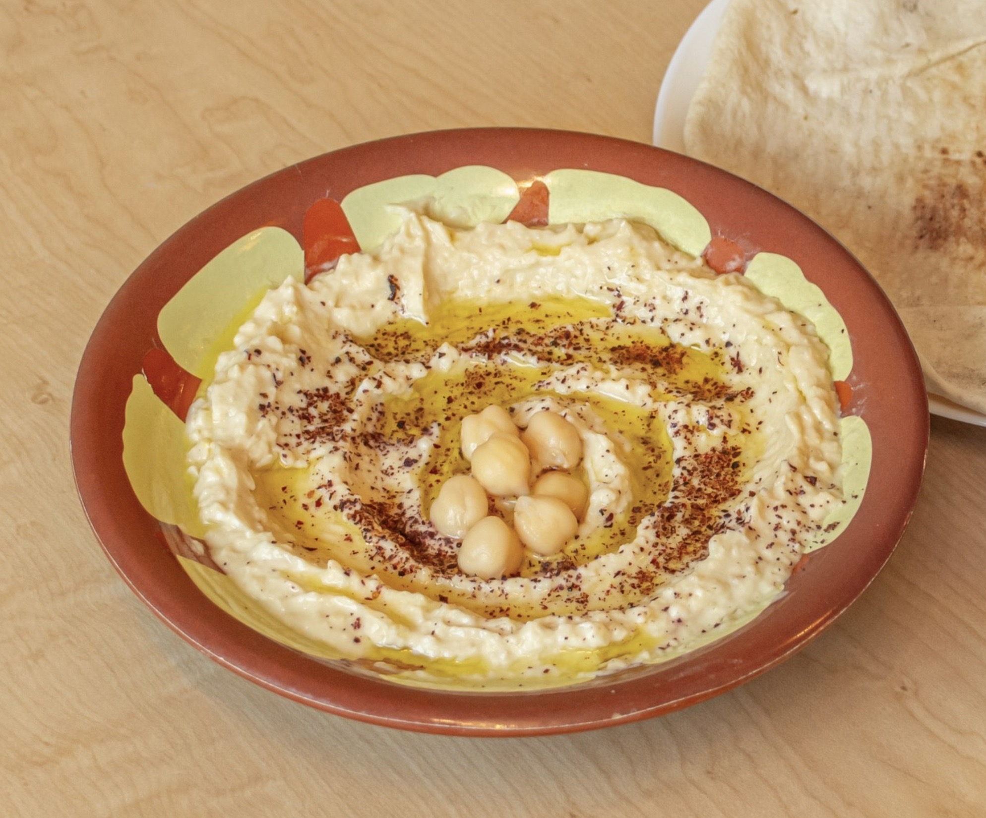 NB HUMMUS WITH PITA BREAD