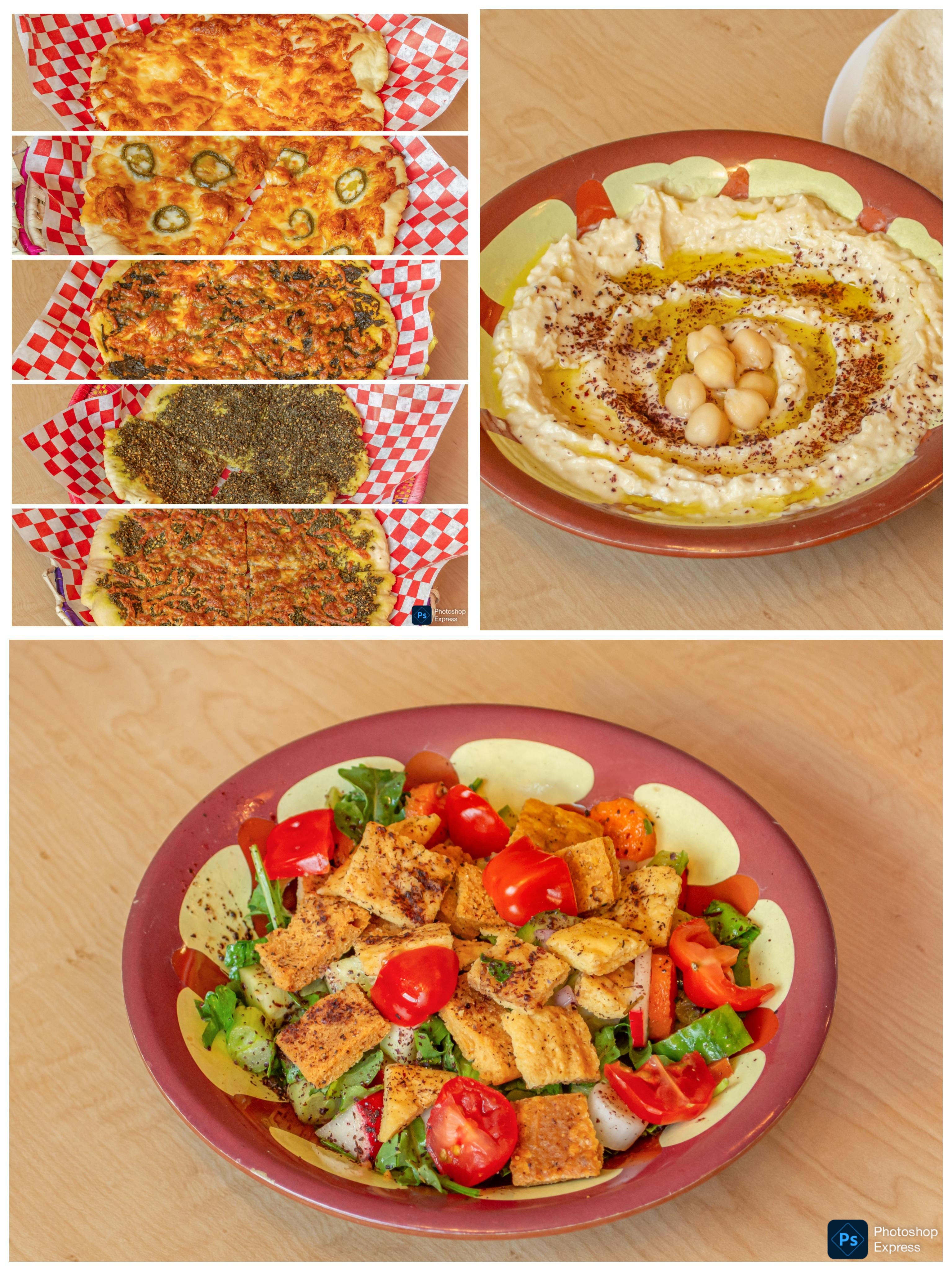 NB MEAL DEAL FATTOUSH + HUMMUS + YOUR CHOICE OF FLAT BREAD